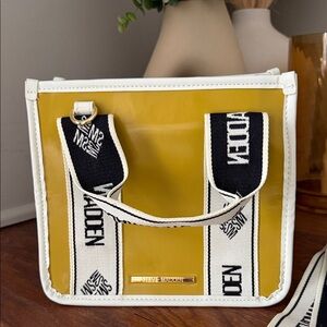Steve Madden Yellow and White Crossbody Bag